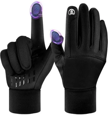 Immagine prodotto di Guanti termici invernali Unyqoos® con tecnologia touchscreen – realizzati in microfibra, con palmo antiscivolo ASR, unisex, adatti per bicicletta e sport, disponibili in diverse taglie