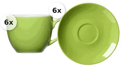 Produktbild von Espressotassen - Set 12 tlg. Doppio grün