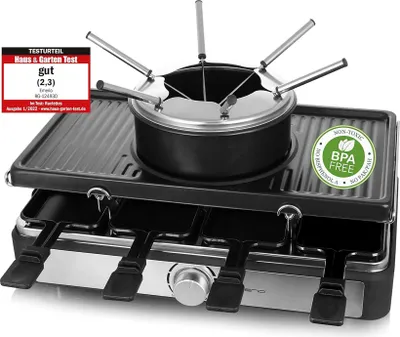 Produktbild von Emerio RG-124930 Emerio Raclettegrill,8 Pfannen,Grillplatte antihaft