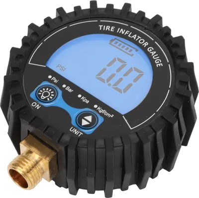 Immagine prodotto di Manometro digitale per pneumatici, intervallo 3-200 PSI, retroilluminazione LCD, lettura precisa, universale per auto, camion, camper