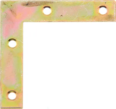 Produktbild von Alberts Möbelwinkel | galvanisch gelb verzinkt | 50 x 50 x 10 mm | 50er Set