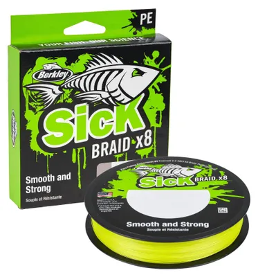 Produktbild von Berkley Angelschnur Sick Braid (300m, Hi-Viz Yellow)