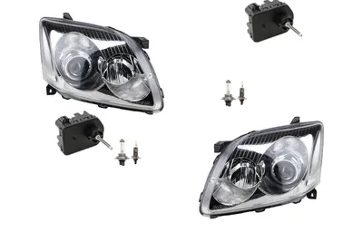 Zdjęcie produktu dla Johns, reflektory pasujące do Toyota Avensis T25 03-06 z H7 H1 L R z serwomotorem 8117005194 8117005192 8117005190 8115005194 8117005191 8566122