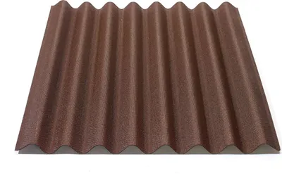 Produktbild von Onduline Easyline Dachplatte Wandplatte Bitumenwellplatten Wellplatte 1x0,76m - braun