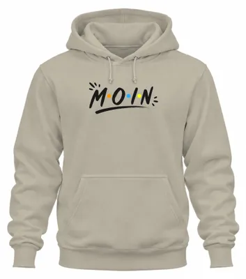 Produktbild von MOIN Norddeutschland Hamburg Küste Statement Sarkasmus Hoodie Kapuzenpullover, Natur, XL