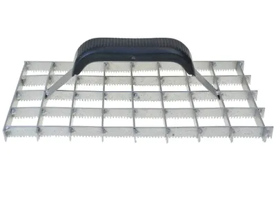 Produktbild von HaWe Gitterrabot, Schleifwunder gezahnt, Putzhobel, Schleifraspel, Gitter Rabot mit Stahlgriff - 280 x 140mm