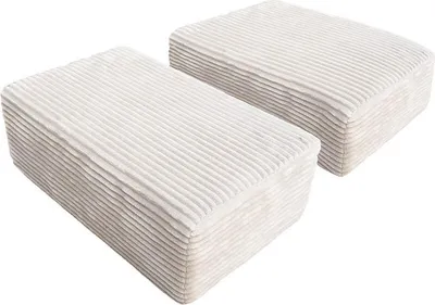 Image de HOME DELUXE Accessoires Canapé de jeu LIV Cord Beige - Coussin rectangulaire I Canapé pour enfants, accessoires pour meubles d'enfants, accessoires pour canapés de jeu