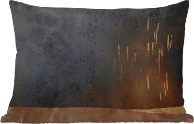 Produktbild von MuchoWow® Outdoor Kissen - Abstrakt - Gold - Design - 60x40 cm - Wetterfest - Lounge Kissen - Zierkissen - Kissen für Innenräume