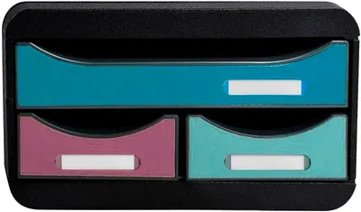 Immagine prodotto di Cassettiera Exacompta 3 cassetti Small Box Skandi colori assortiti