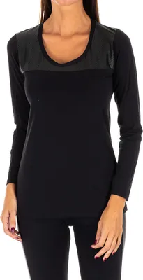 Immagine prodotto di T-shirt outdoor Rossoporpora DB750 da donna con scollo rotondo e maniche lunghe