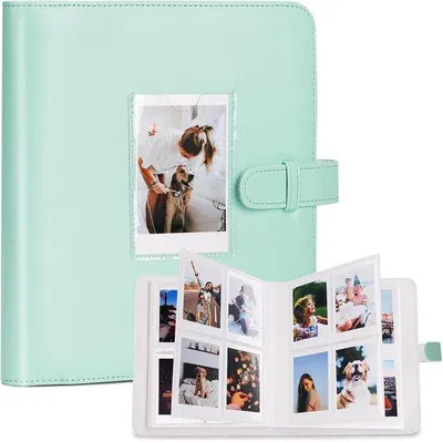 Produktbild von Großes grünes Fotobuch für 3-Zoll-Film - 273+1 Fächer, für Instant-Kameras wie Instax Mini und Polaroid.