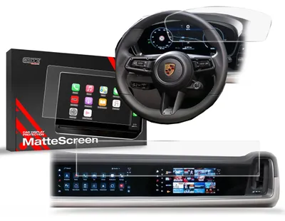 Image de Film mat pour écran de voiture 2en1 pour Porsche Panamera 3 12,3" + 10,9" (2024-2025), Grizz Protector