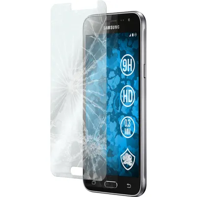 Produktbild von 3er-Pack PhoneNatic Glas-Folie klar  kompatibel mit Samsung Galaxy J3 - Panzerglas für Galaxy J3