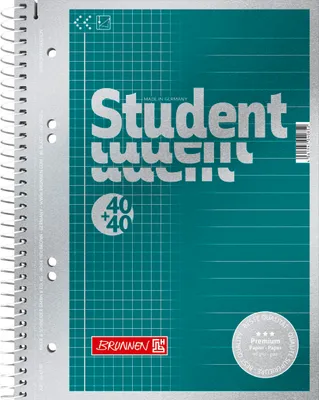 Produktbild von 5X BRUNNEN 1067154 Collegebl A5 Duo Lin21+22 Premium