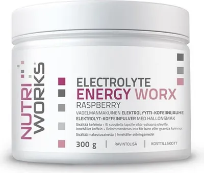Produktbild von Electrolyte ENERGY Worx Pre-Workout Booster, Himbeere, 300 g