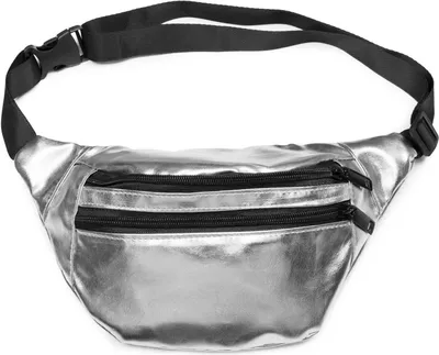 Produktbild von styleBREAKER Gürteltasche im Metallic Look und Reißverschluss, Bauchtasche, Hüfttasche, Damen 02012243
