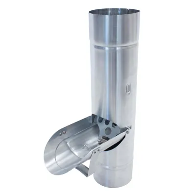 Produktbild von Zambelli Regenwasserklappe mit Sieb Titanzink 100 mm 137305