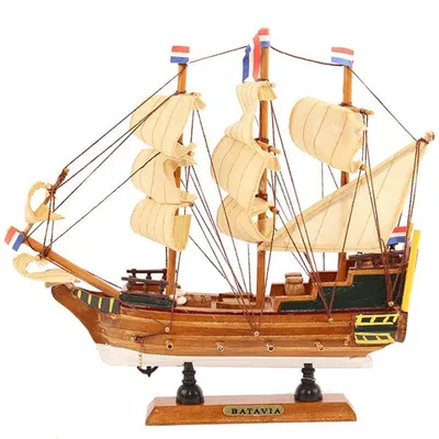 Produktbild von Deko-Modell Segelboot Batavia - 24 cm - Miniaturboot/Boote