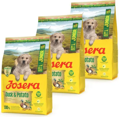 Produktbild von Josera A/S Junior Duck & Potato 3 x 3 kg