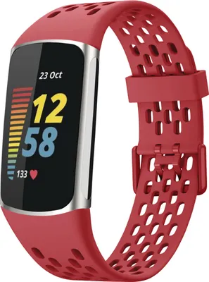 Produktbild von imoshion Silikon-Sportarmband mit Löchern für Fitbit Charge 5 / 6 - Rosa