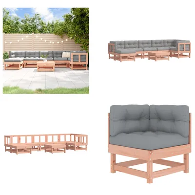 Produktbild von vidaXL 8 tlg. Garten Lounge Set mit Kissen Massivholz Douglasie - Garten Lounge Set - Garten Lounge Sets - Lounge Set - Outdoor Lounge Set
