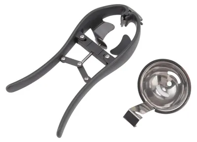 Imagen del producto de Separador de Huevos Automático - Cascarón de Huevos de Acero Inoxidable - Clips para Huevos - Portátil - Ligero - 2 Piezas