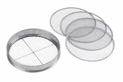 Produktbild von Meister Kompostsieb 5 in 1 Edelstahl Gartensieb Ø 30 cm für Kompost Erde