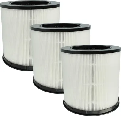 Produktbild von vhbw 3x Luftilter kompatibel mit Xiaomi Smart Air Purifier 4 Compact Luftreiniger - Kombifilter Vorfilter + HEPA + Aktivkohle