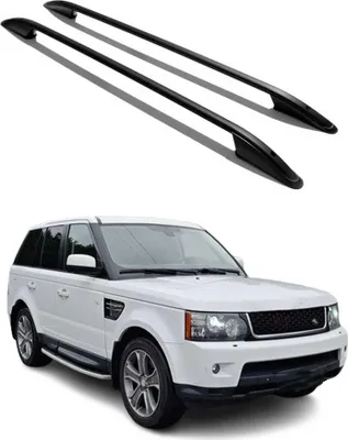 Image de Barres de toit longitudinales pour Range Rover Sport L320 2005-2013 L3 Alu Noir
