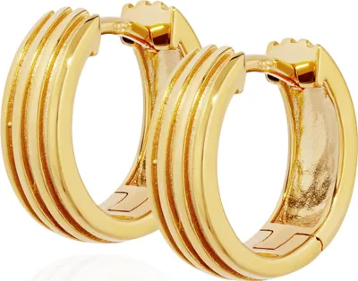 Produktbild von Paar Klappcreolen 333 Gelb Gold 8 Karat 14mm Creolen Damen Ohrringe