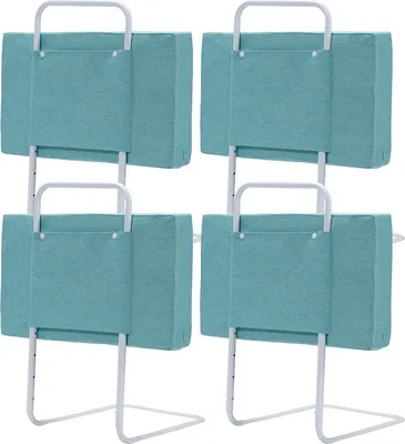 Image de Barrière de lit Yakimz Barrière de lit 50cm Barrière de lit réglable en hauteur Barrière de lit anti-chute, 40-60cm Tube d'acier réglable, 4 pièces vert
