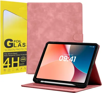 Produktbild von LBH Tablet Schutzhülle + 2x 4H Displayfolie für Apple iPad Pro 7. Gen 11 Zoll Cover Case Schutz Tablet Farbe: Rosa