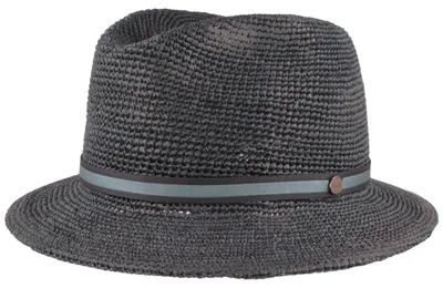 Borsalino luftiger Crochet Traveller Argentina aus 100% Stroh in blau