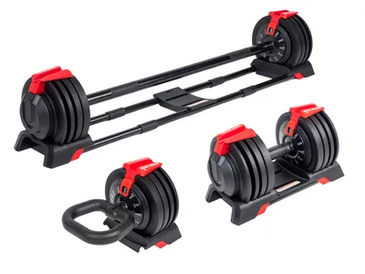 Obrázek produktu pro ACRA Sada nastavitelných činek 24 kg, 3v1