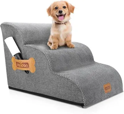 Produktbild von Hundebettsteig - 3-Schrittige Trittleiter für Kleintiere mit Lintroller