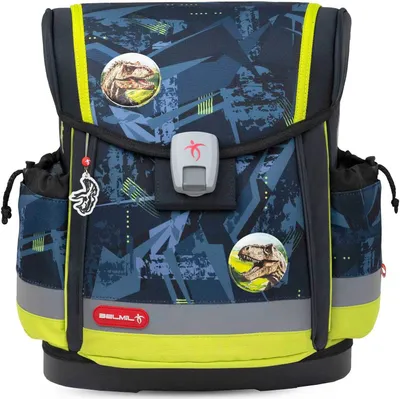 Produktbild von Belmil Schulranzen Set "T-Rex Lime" 1.Klasse für Jungen Einschulung Grundschule CLASSY PLUS