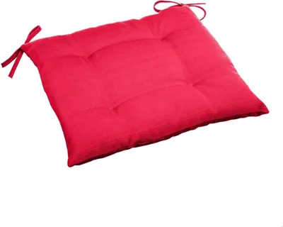 Produktbild von Quadratischer stuhlaufsatz mit 4 punkten "korai" granatapfel 40x40x4cm aus polyester  - Hespéride