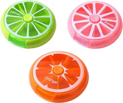 Obrázok produktu pre Pillbox 9 cm, 3 kusy, okrúhly, na cestovanie