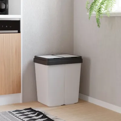 Produktbild von Möbel Duo Mülleimer Weiß 2x25 L - Mülleimer 154981