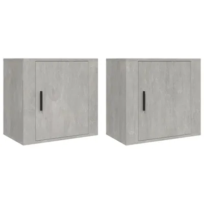 Obrázok produktu pre Nástenné nočné stolíky 2 ks betónovosivé 50x30x47 cm