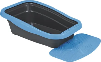 Produktbild von Nobby Katzentoilette mit Vorleger Nella Kit blau/grau