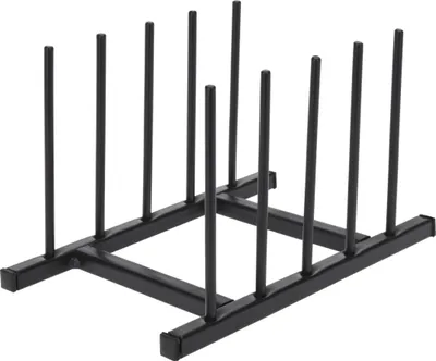 Produktbild von Excellent Houseware Teller- und Deckelhalter, Metall, 20x12,5x12 cm, schwarz