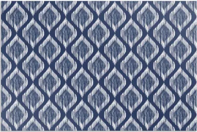 Produktbild von Elegantes Stoff-Imitat-Muster – Vinylteppich – 60x90 cm – Outdoor Teppich – Terrasse – Wetterfest – Modern