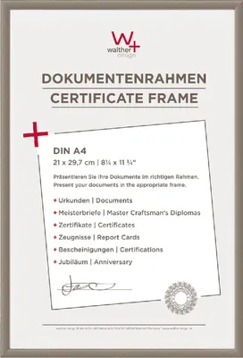 Produktbild von Walther Design New Lifestyle 21 x 29,7 DIN A4, Kunststoff, Edelstahl, 13 x 18 cm, 210 mm, 297 mm