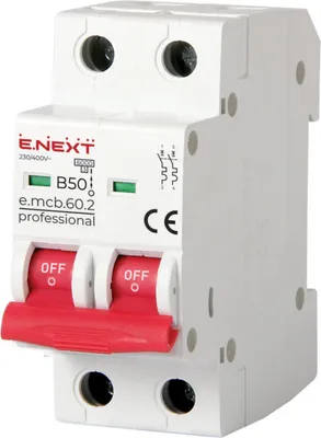 Produktbild von E.NEXT p041022 Sicherungsautomat PRO 2P B 50A 6kA 230/400V AC