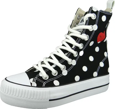 Produktbild von British Knights Damen Mid Sneaker Kaya High Top B49-3704 Schwarz