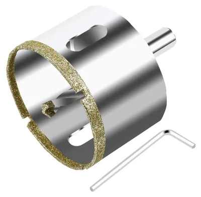 Productafbeelding van Diamantboor 60mm voor Glas en Tegels met Centreerboor