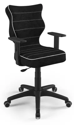 Produktbild von Kinder-Wachstumsstuhl Ergonomischer Schreibtischstuhl Für Körpergrösse 146-176 Cm, Duo Schwarz Visto 01