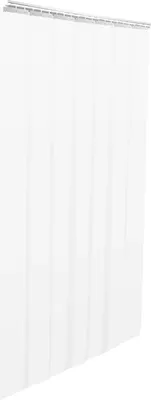 Produktbild von PVC-Streifenvorhang - Türvorhang-Set - 2 m x 18 cm Streifen - Stärke 2 mm - Gesamtbreite 1,05 m - Bohrmontage - Mit verzinkten Halterungen - Transparent