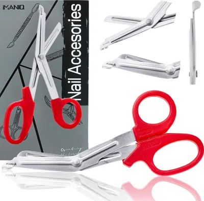 Image de Ciseaux de pansement médicaux pour la trousse de premiers soins coupant des bandages des pansements des rubans pour le salon du cabinet